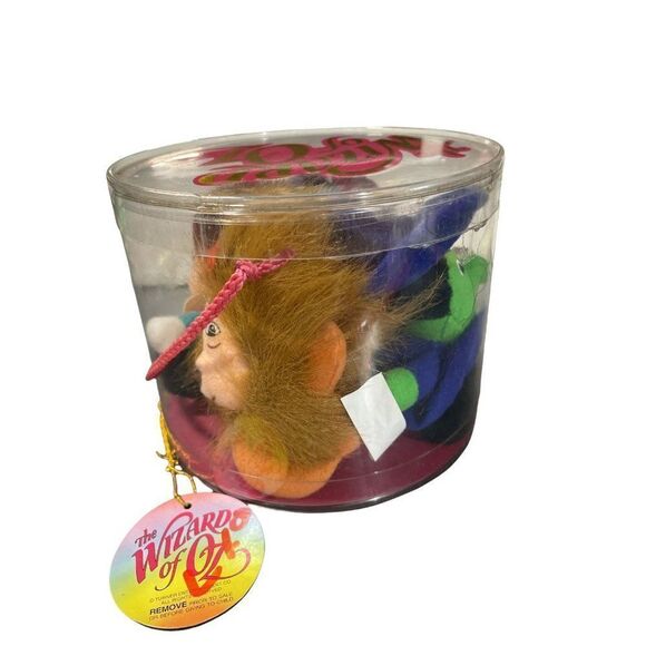 NOS Wizard of Oz Sells-Floto Miniature Plush Dolls in Plastic Tub w/ Tag - Picture 3 of 5